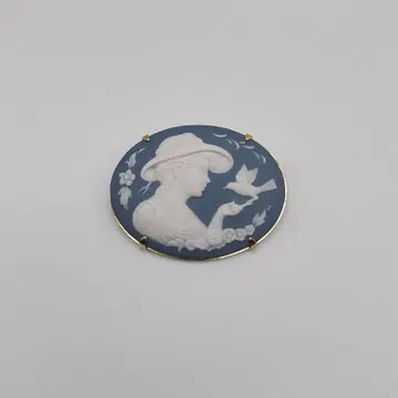 [새상품급] 도화 카토 키겐 작 카메오 브로치 펜던트 헤드