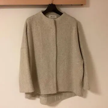 evam eva 노카라 자켓 베이지