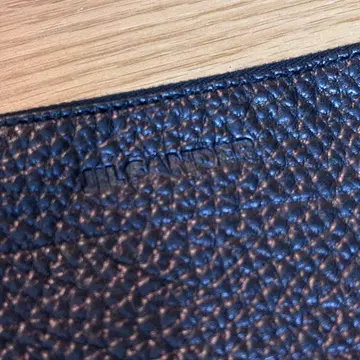 질 샌더 블랙 가죽 파우치