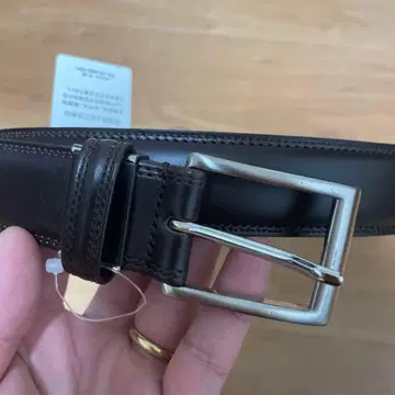 소 가죽 브라운 캐주얼 벨트