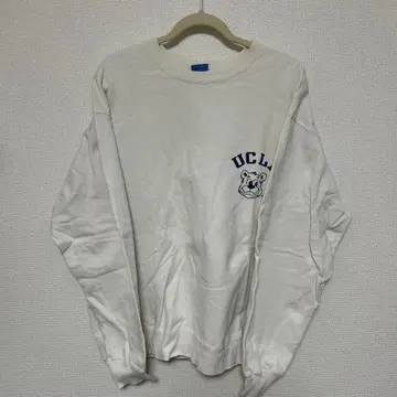 UCLA 크루넥 맨투맨 화이트