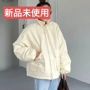 미사용 새상품 cheri 신상 스탠드 카라 패딩 자켓 아이보리