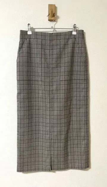 GREEN LABEL RELAXING 체크 무늬 타이트 스커트 40(L)