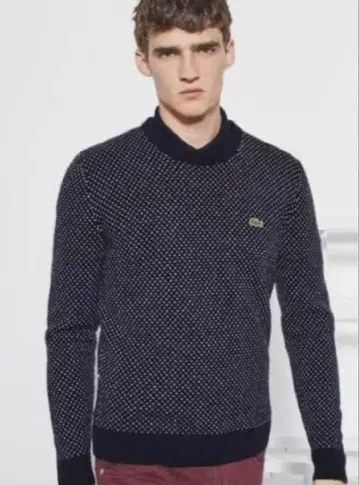 라코스테 바즈아이 울 니트 네이비 M