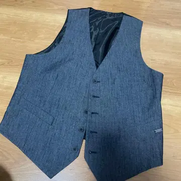 BOSS ORANGE 슬림핏 베스트 다크 그레이