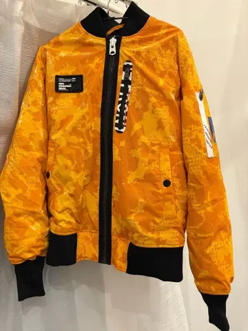 오렌지 카모플라쥬 MA-1 자켓