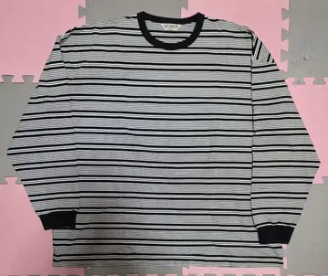 COOTIE Supima Border Oversized L/STee