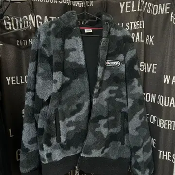 OUTDOOR PRODUCTS 카모플라쥬 플리스 자켓 L 사이즈