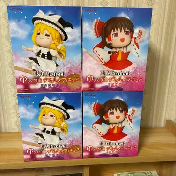 동방Project 키리사메 마리사 하쿠레이 레이무 피규어 4체 세트