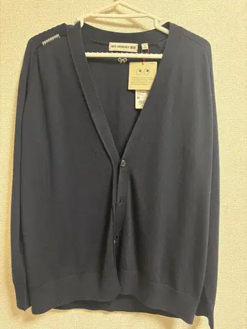 ANYA HINDMARCH 네이비 가디건 M