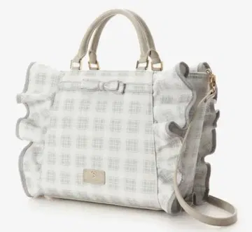 사만사 베가 프릴 백 (대) 그레이 체크