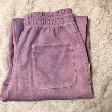 UNIQLO:C 맨투맨 와이드 팬츠 리메이크 (바이올렛)