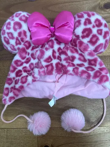 레오파드 무늬 미니 팬캡