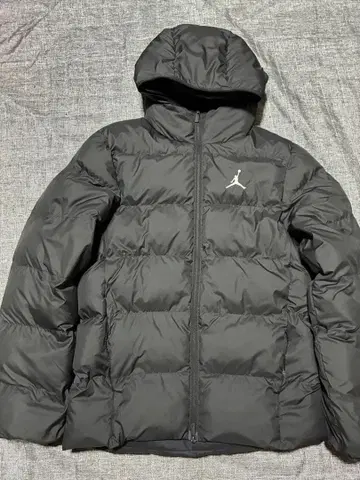 Jordan 후드 부착 블랙 다운 자켓