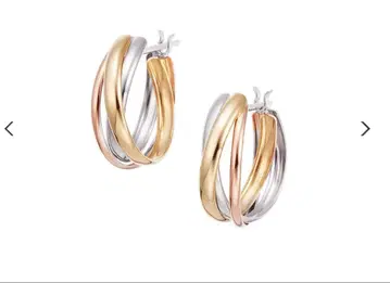 쥬얼리 츠츠미 후프 귀걸이