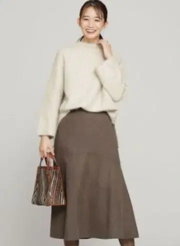 나노 유니버스 워셔블 폭스  모크넥 니트 풀오버 긴팔