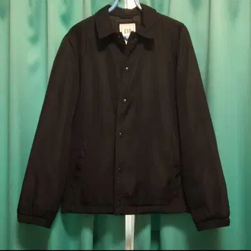 갭 GAP 나일론 코튼 자켓 버튼 블랙 블랙 S