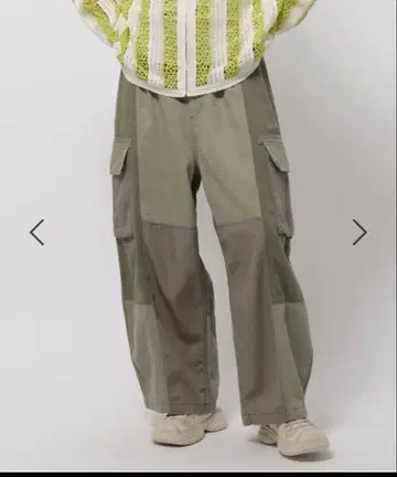니코앤드 절개 카고 팬츠 카키 L 완판 색상