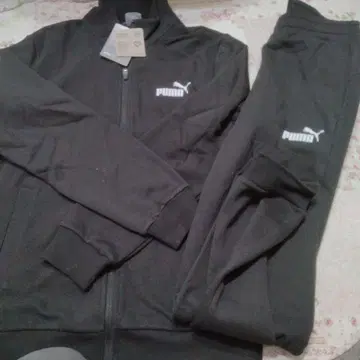 PUMA 블랙 저지 상하의 세트 속기모