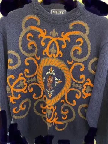 WHIVY 장식적인 무늬 니트 스웨터