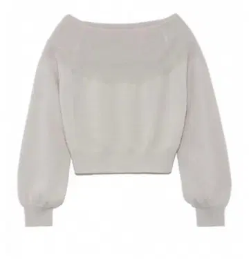 울 캐시미어 오프넥 니트