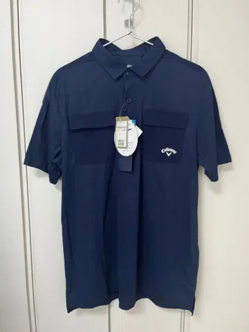 Callaway 골프 셔츠 네이비 L 사이즈