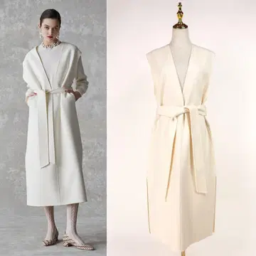 [ 새상품급 ] 드로어 더블 페이스 울 100% 벨트 베스트 2022