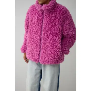 moussy 핑크 스노우맨 보아 아우터