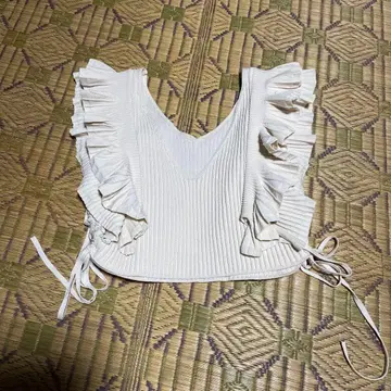 [ CELFORD ] 베스트 니트 베스트 프릴 니트