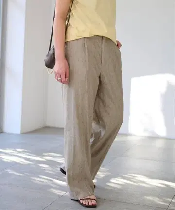 [ 2024년 구매 ] 프레임워크 린넨 레이온 믹스 스트레이트 팬츠