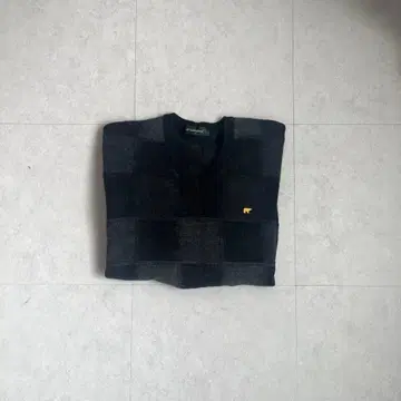 V넥 스웨터 그레이