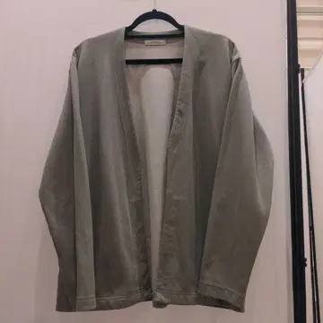 GREEN LABEL RELAXING 노카라 자켓 그레이 카키