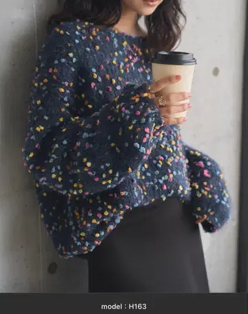 새상품 KOBE LETTUCE 컬러풀 네프 니트탑