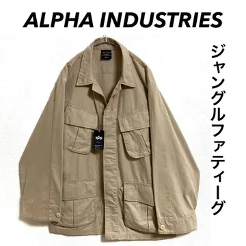 ALPHA INDUSTRIES 정글 퍼티그 자켓 베이지