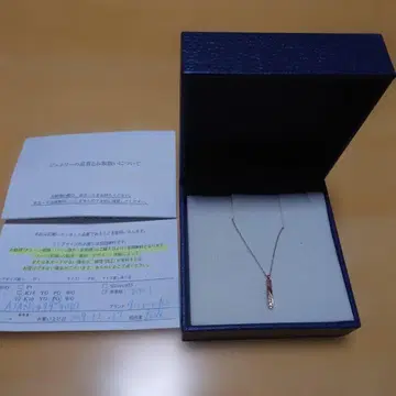 로즈 골드 바 타입 목걸이