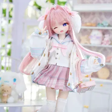 목차 동물원님 파랑 하늘 캔버스 핑크 1/4 MDD 돌피드림