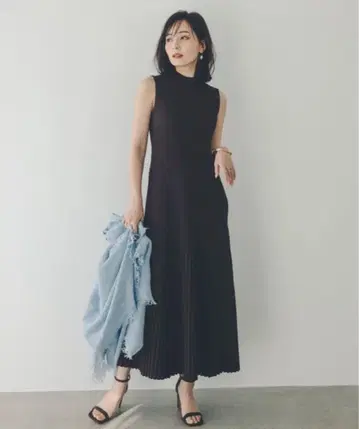 anuans 세미 머메이드 니트 원피스