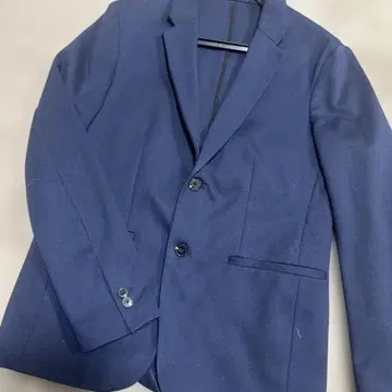 ZARA 네이비 블루 캐주얼 자켓 신축성 있음