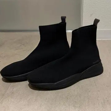 ReZARD 블랙 밑창 니트 부츠 (미야사코 그레이)