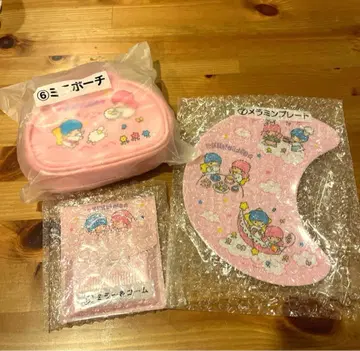 키키라라 복권 미니 파우치 거울 & 빗 멜라닌 플레이트 세트 모음