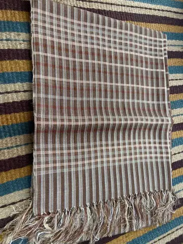 실크 손뜨개 스톨