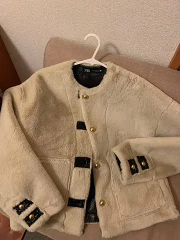 ZARA] ZW 컬렉션 인조 모피 자켓/XS