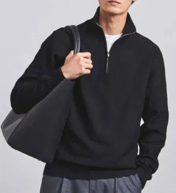 UNITED ARROWS 하프 지퍼 니트 M