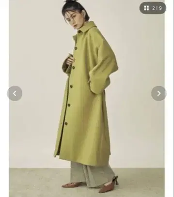 컬러 코트 올리브 그린 cotorica