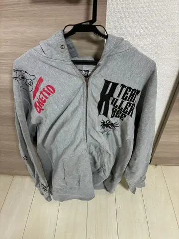 ANDSUNS x KILLRBEE 그레이 후드티