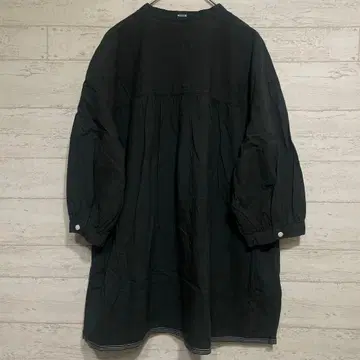 내추럴 랜드리 히요쿠 블라우스 [M] 튜닉 스티치 내추럴