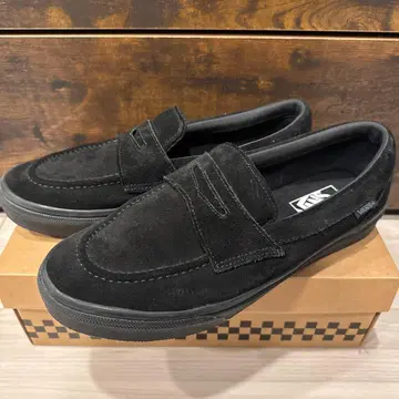 Vans 블랙 스웨이드 슬립온 박스 있음 V196CF CN