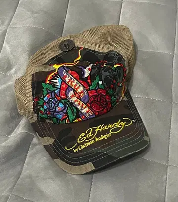 Ed Hardy 자수 캡 Disney 콜라보