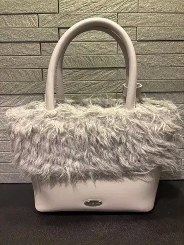 Lily Brown 퍼 핸드백 그레이 2way