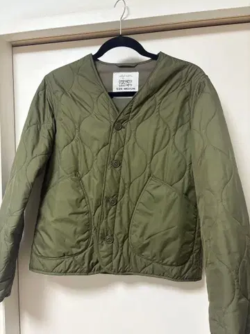 coen 올리브 그린 퀼팅 자켓